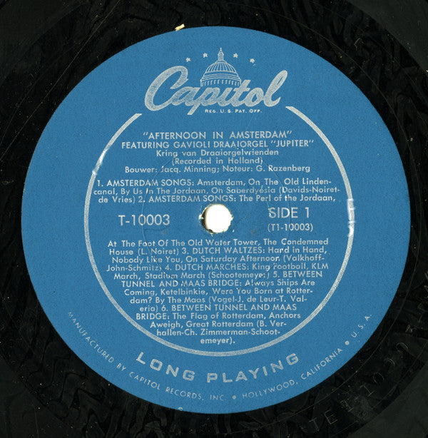 Gavioli Draaiorgel Jupiter : Afternoon In Amsterdam (LP)
