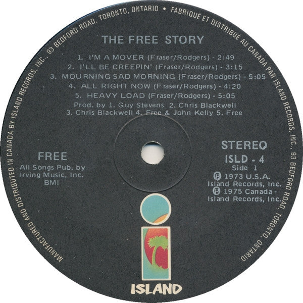 Free : The Free Story (2xLP, Comp, Ltd, Bla)