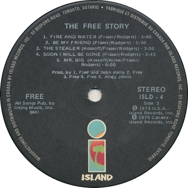 Free : The Free Story (2xLP, Comp, Ltd, Bla)