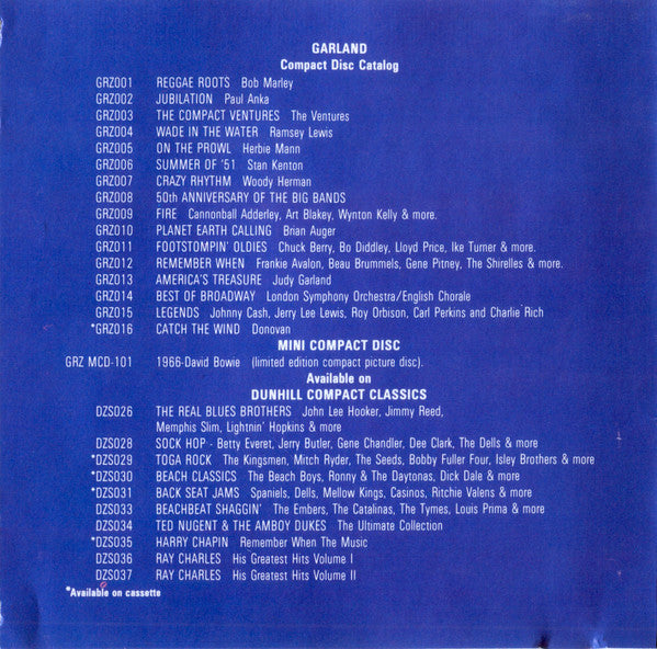 David Bowie : 1966 (CD, MiniAlbum, Comp, Mono, Ltd, RM, Com)