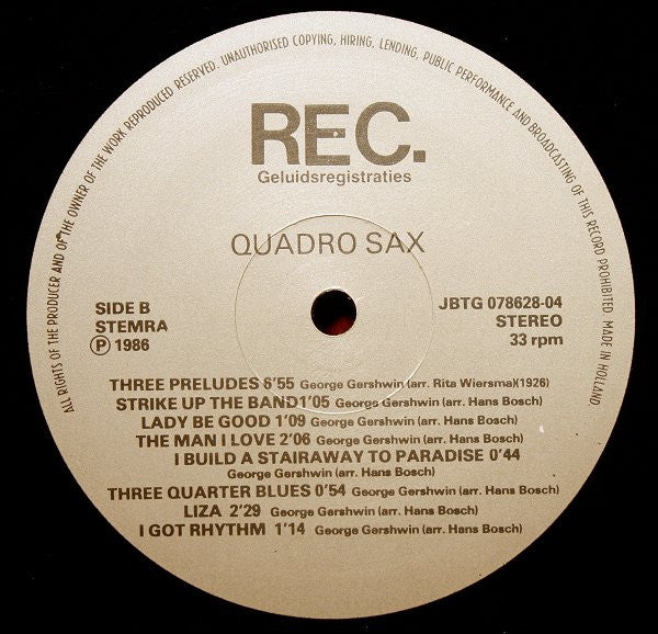 Quadro Sax : Quadro Sax (LP, Album)