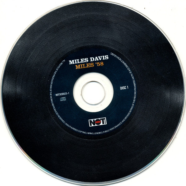 Miles Davis : Miles '58 (3xCD, Album, Comp, RE, RM, Dig)