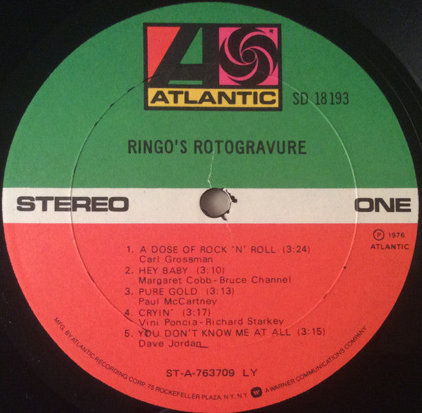 Ringo Starr : Ringo's Rotogravure (LP, Album, LY )