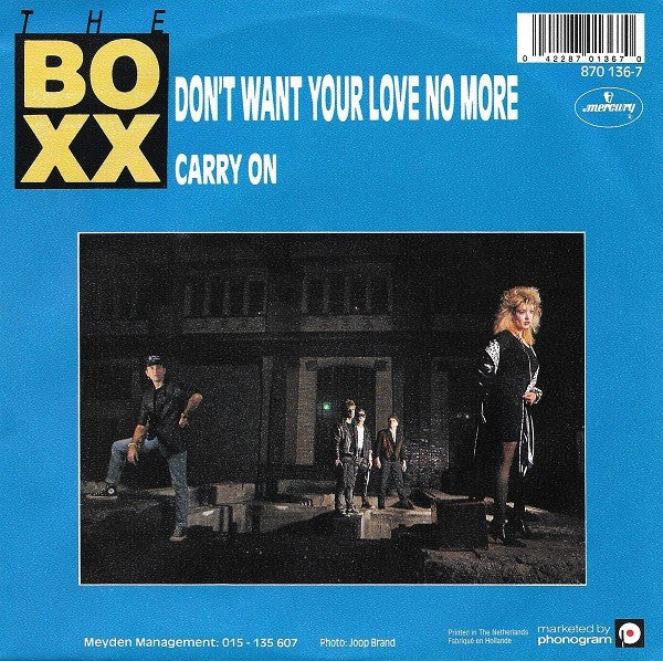The Boxx (2) : Don't Want Your Love No More (7", Single)