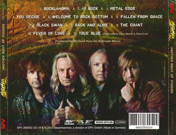 Mad Max (5) : Another Night Of Passion (CD, Album)