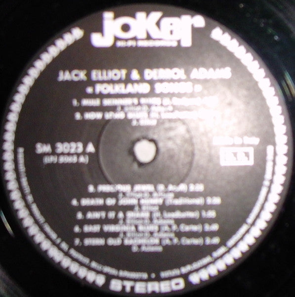 Jack Elliott* & Derroll Adams : Folkland Songs (LP, Album)