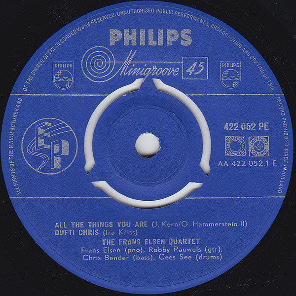 The Frans Elsen Quartet* : The Frans Elsen Quartet (7", EP)