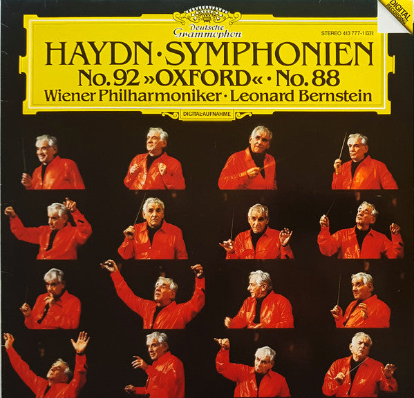 Joseph Haydn • Wiener Philharmoniker • Leonard Bernstein : Symphonien No. 92 «Oxford» No. 88 (LP)