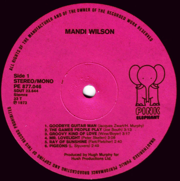 Mandi Wilson : Mandi Wilson (LP, Album)