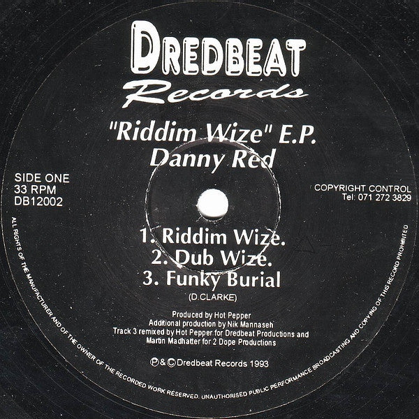 Danny Red / Sharp Slicks : Riddim Wize E.P. (12", EP)