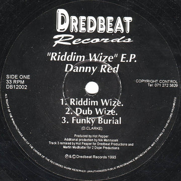 Danny Red / Sharp Slicks : Riddim Wize E.P. (12", EP)