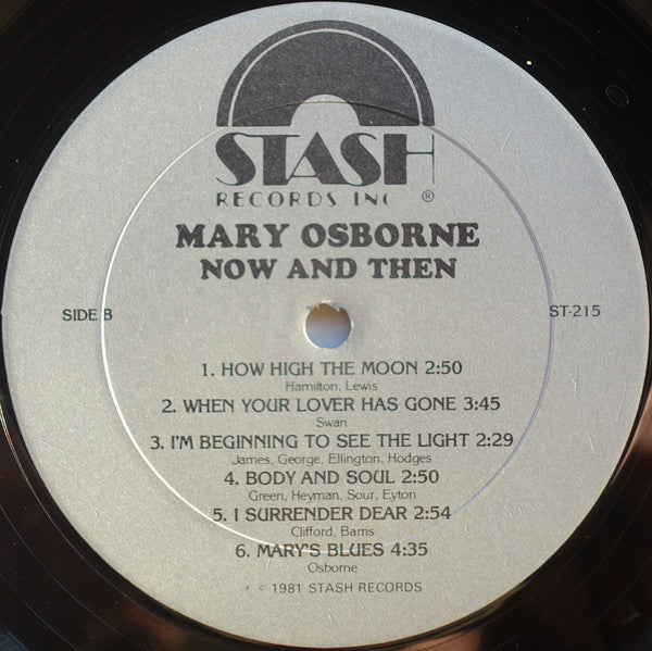 Mary Osborne : Now And Then (LP, Album)