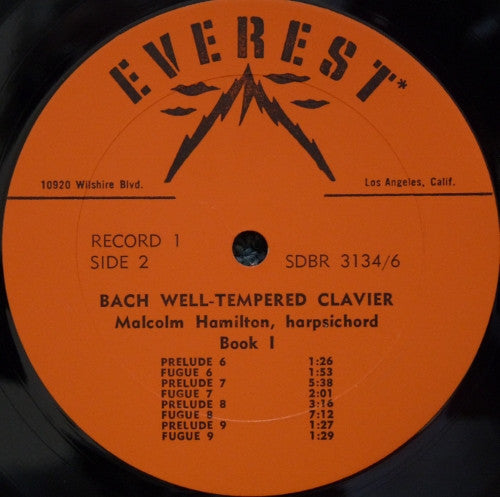 Malcolm Hamilton : Bach Well-Tempered Clavier (6xLP)