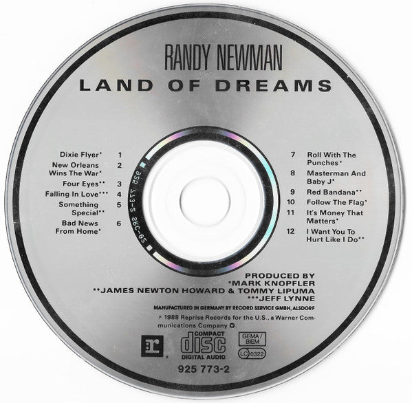Randy Newman : Land Of Dreams (CD, Album)