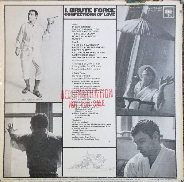 I, Brute Force* : Confections Of Love (LP, Album)