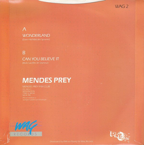 Mendes Prey : Wonderland (7", Single)