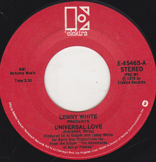 Lenny White : Universal Love (7", Single)