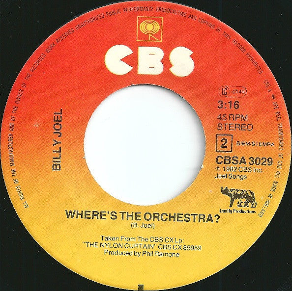 Billy Joel : Goodnight Saigon (7", Single)