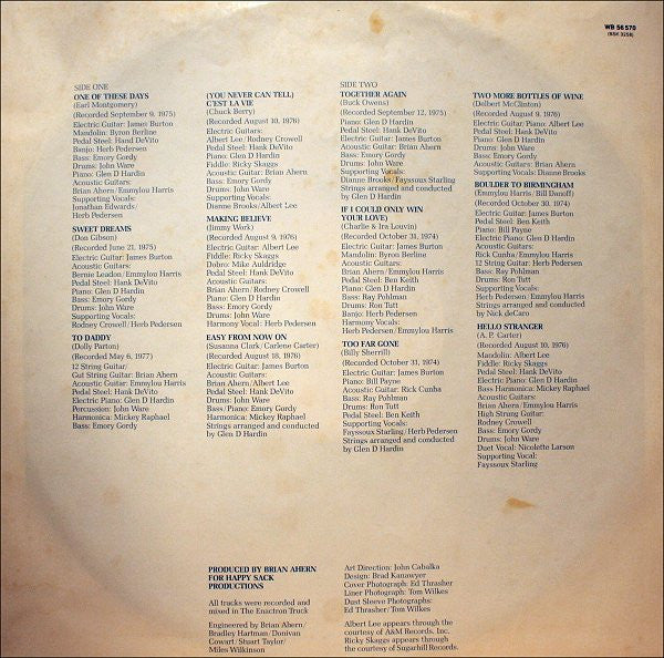 Emmylou Harris : Profile (Best Of Emmylou Harris) (LP, Comp)