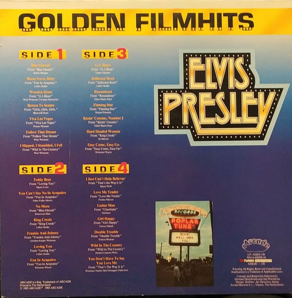 Elvis Presley : Golden Filmhits (2xLP, Comp)