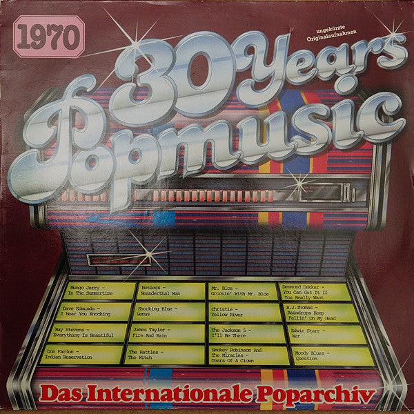 Various : 30 Years Popmusic 1970 (LP, Comp, Mono)