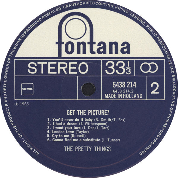 The Pretty Things : Get The Picture? (LP, Album, Mono, RE)