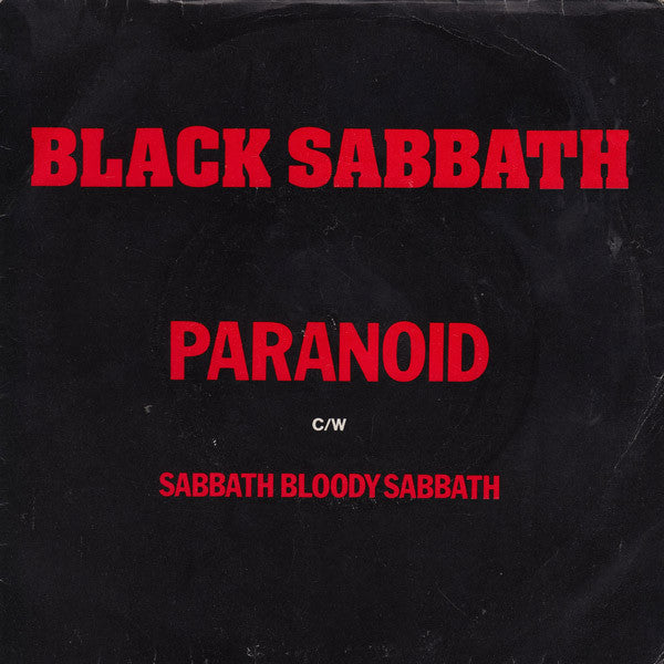 Black Sabbath : Paranoid (7", Single)