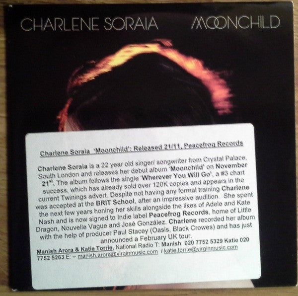 Charlene Soraia : Moonchild (CD, Album, Promo, Car)