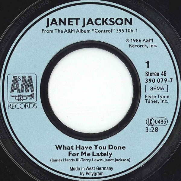 Janet Jackson : What Have You Done For Me Lately (7", Single)