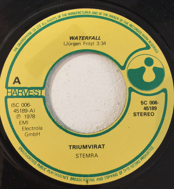 Triumvirat : Waterfall / Jo Ann Walker (7", Single)