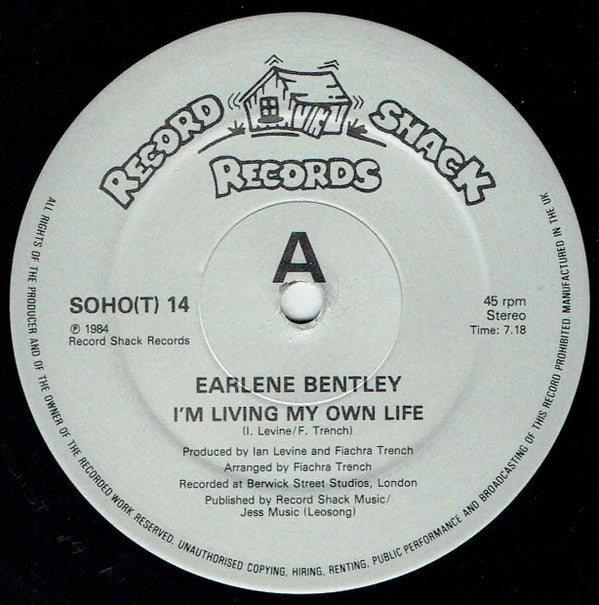 Earlene Bentley : I'm Living My Own Life (12")