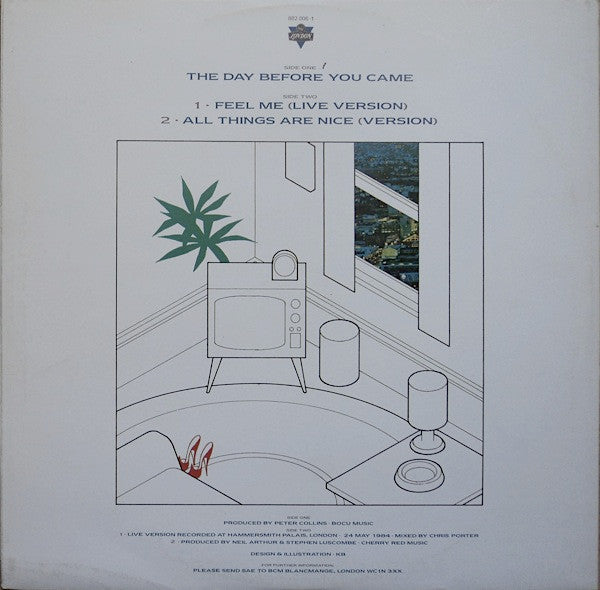 Blancmange : The Day Before You Came (12", EP)