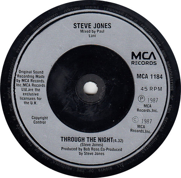 Steve Jones (2) : Mercy (7", Single)