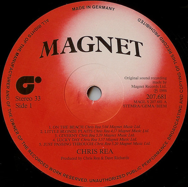 Chris Rea : On The Beach (LP, Album)