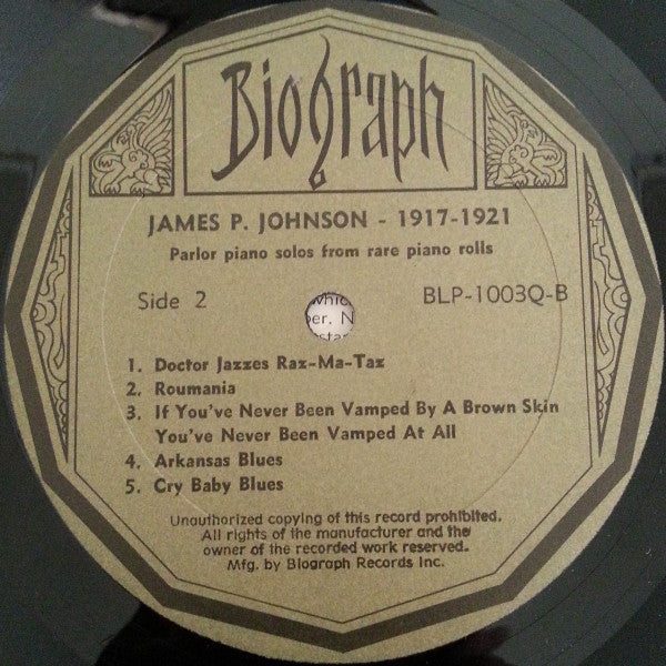James Price Johnson : 1917-21 (LP, Comp)