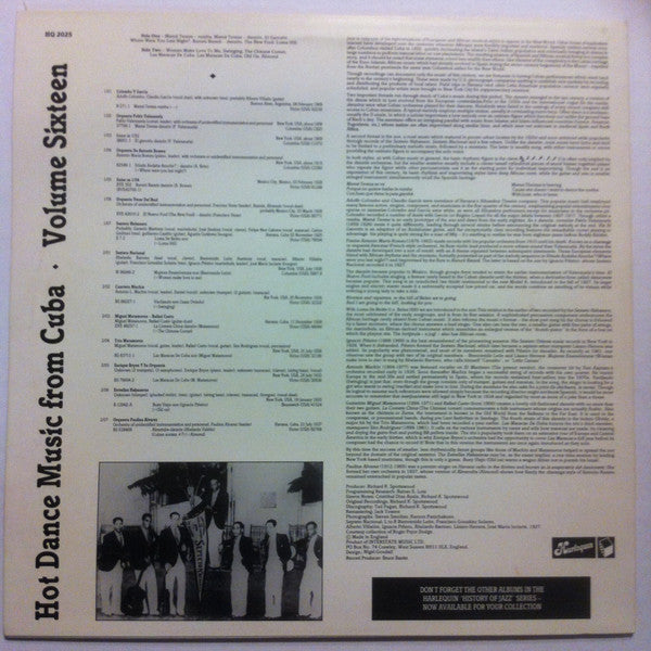 Various : Hot Dance Music From Cuba 1909-1937 (LP, Comp, Mono)