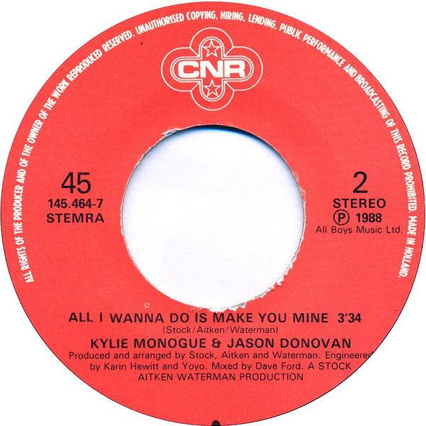 Kylie Minogue And Jason Donovan : Especially For You (7", Single)