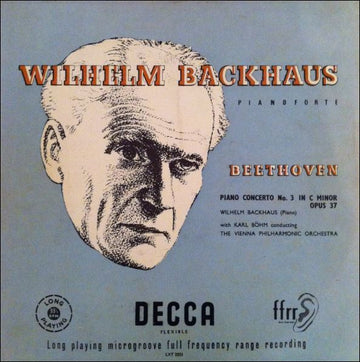 Wilhelm Backhaus, Wiener Philharmoniker - Ludwig van Beethoven : Piano Concerto No. 3 In C Minor Opus 37 (LP, Mono)