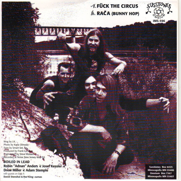 Boiled In Lead : Fück The Circus (7", Single)