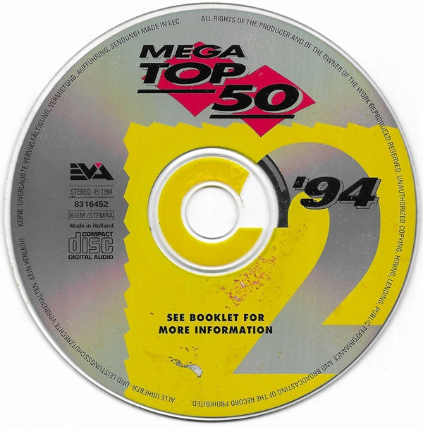 Various : Het Beste Uit De Mega Top 50 Van Het Jaar '94 (2xCD, Comp)
