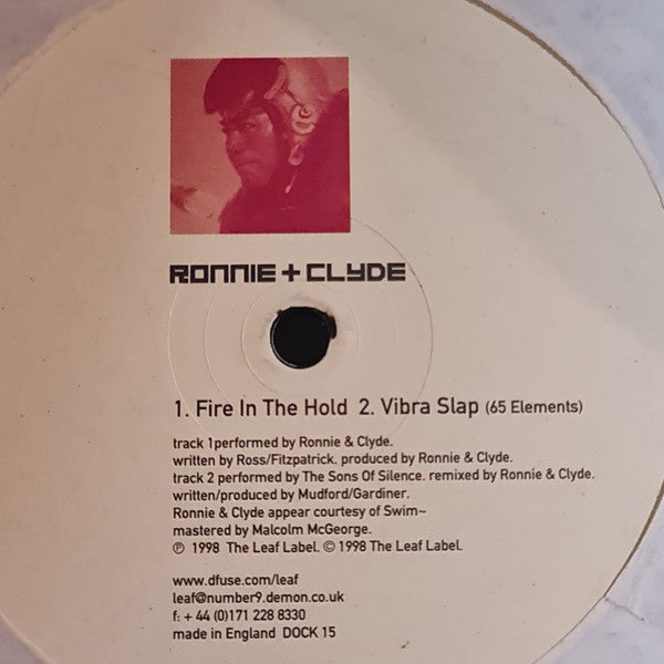 The Sons Of Silence V Ronnie And Clyde : The Sons Of Silence V Ronnie + Clyde (12")