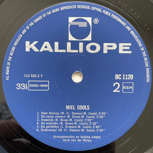 Miel Cools : Miel Cools 2 (LP, Album)