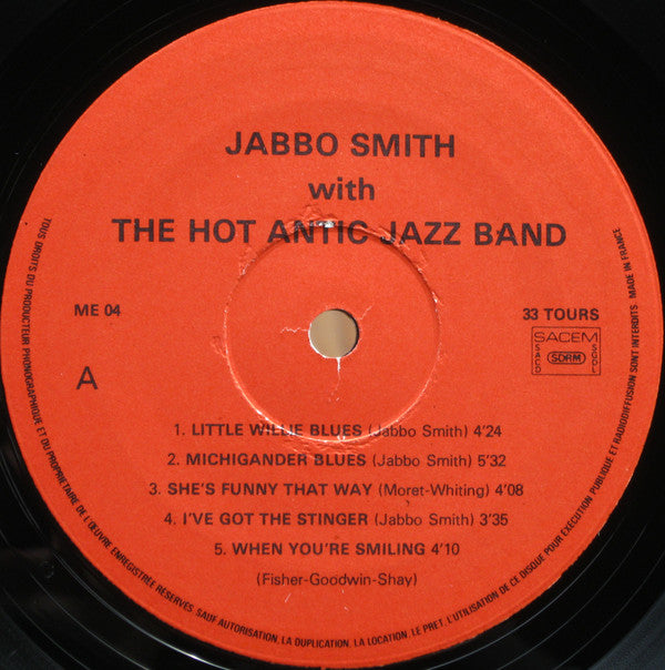 Jabbo Smith And The Hot Antic Jazz Band : European Concerts (LP, Album)