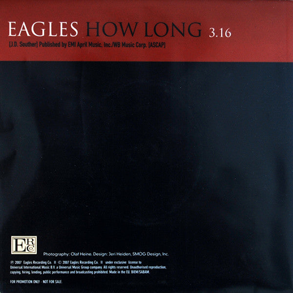 Eagles : How Long (7", Promo)