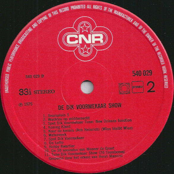 Dik Voormekaar : Dit Was: De Dik Voormekaar Show... Goedenmiddag!!! (Paro-III-en) (LP, Album)