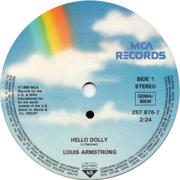 Louis Armstrong : Hello Dolly / What A Wonderful World (7", RE)