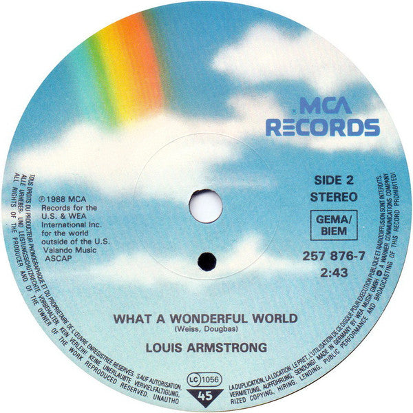Louis Armstrong : Hello Dolly / What A Wonderful World (7", RE)