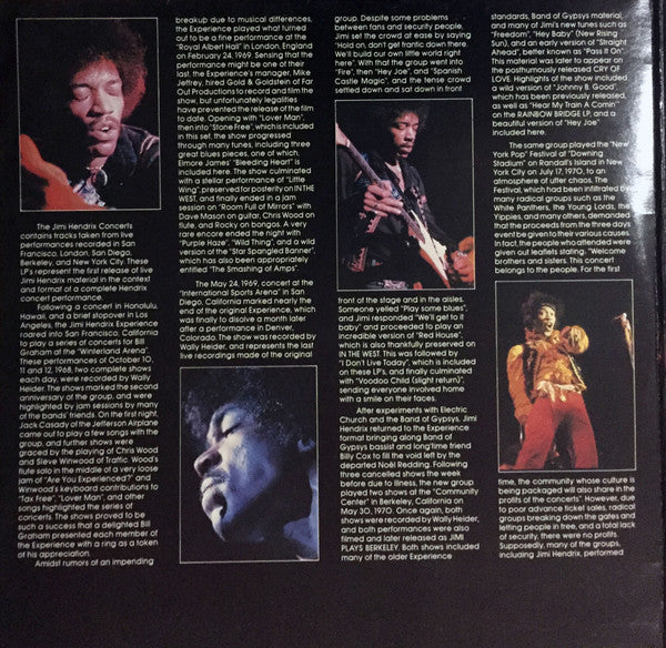 Jimi Hendrix : The Jimi Hendrix Concerts (2xLP, Comp, Gat)