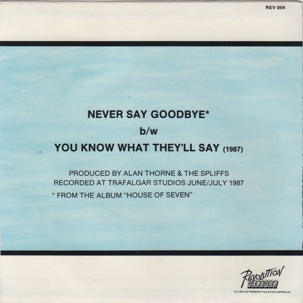 The Spliffs : Never Say Goodbye (7", Single)