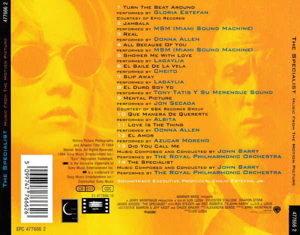 Various : The Specialist: Music From The Motion Picture (CD, Comp)